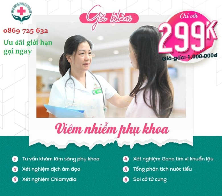 ưu đãi khám phụ khoa điều trị ngứa vùng kín